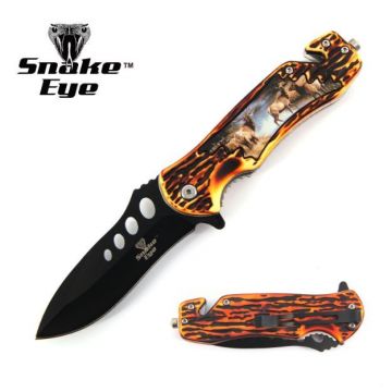 Snake Eye Tactical Wildlife Collection Spring Assist Knife SE-1083-1